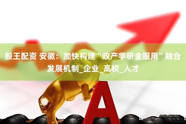 股王配资 安徽：加快构建“政产学研金服用”融合发展机制_企业_高校_人才